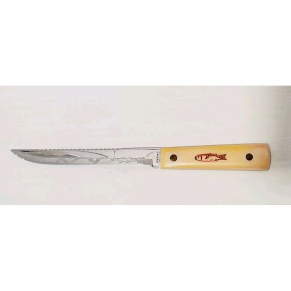 Kabar 1382 USA Fillet Knife With Leather Sheath - Picture 2 of 8